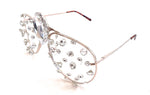 WESTRAY SCANDALOUS RHINeSTONE CLEAR AVIATOR SUNGLASSES