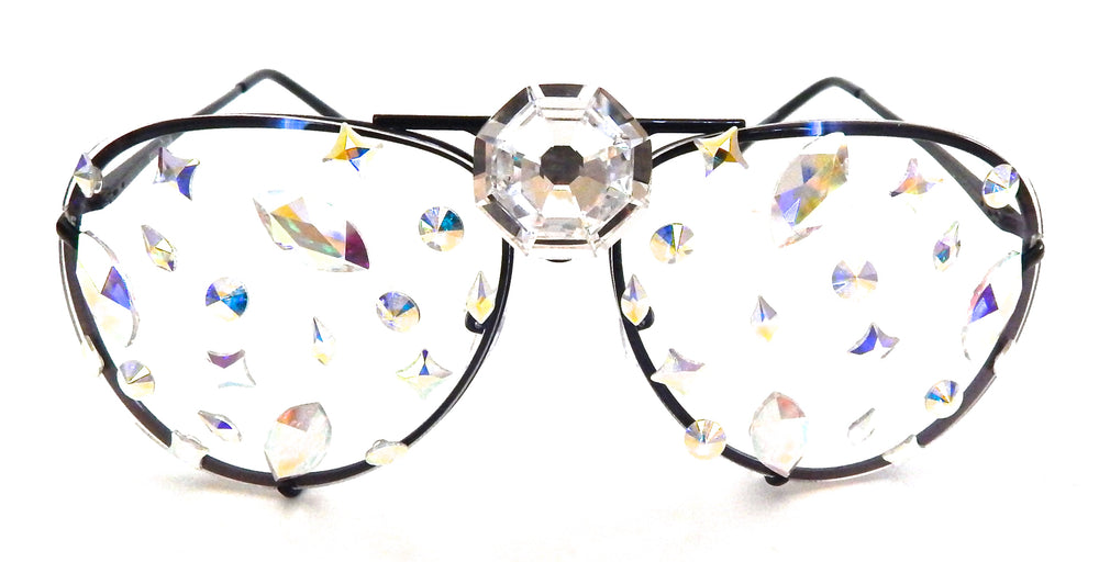 WESTRAY SHADOW STARDUST EMPIRE RHINESTONE AVIATOR SUNGLASSES