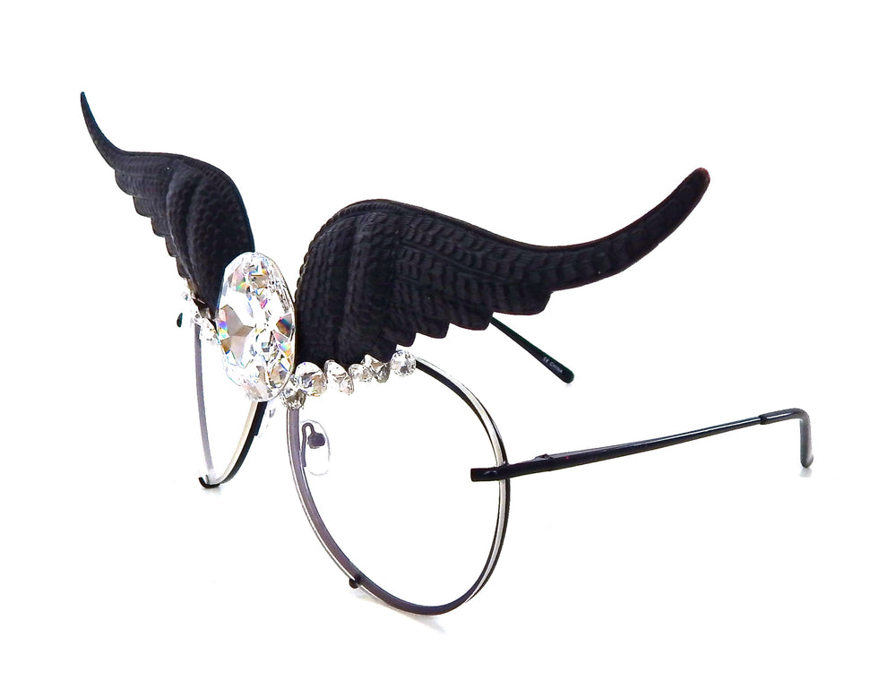 WESTRAY SHADOW PANTHER WINGS RHINESTON AVIATOR SUNGLASSES