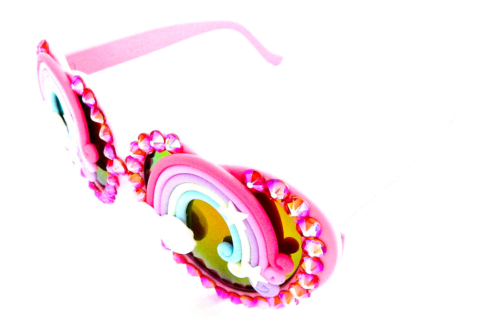 XANADU RAINBOW ACID LOLITA HEART GLASSES