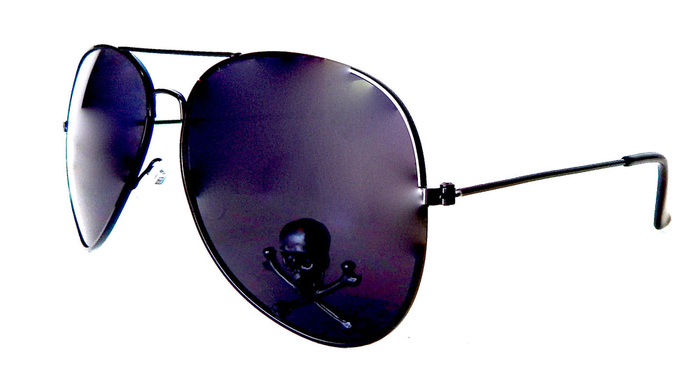 AVIATOR BLACK FLEUR GLASSES