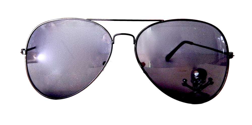 AVIATOR BLACK FLEUR GLASSES
