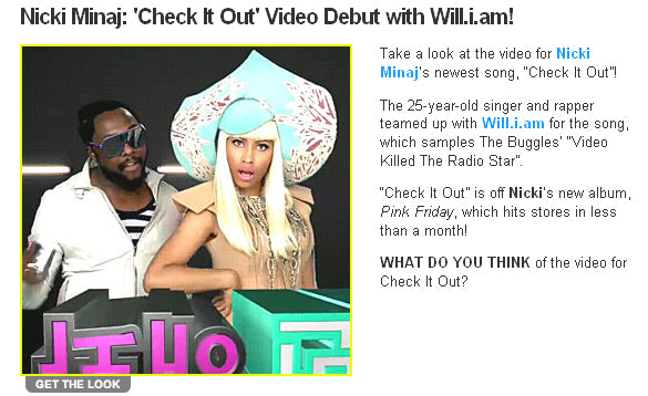 NICKI MINAJ "CHECK IT OUT" VIDEO