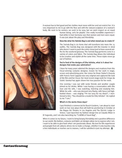 FANTASTICS MAGAZINE SEPTEMBER 2009