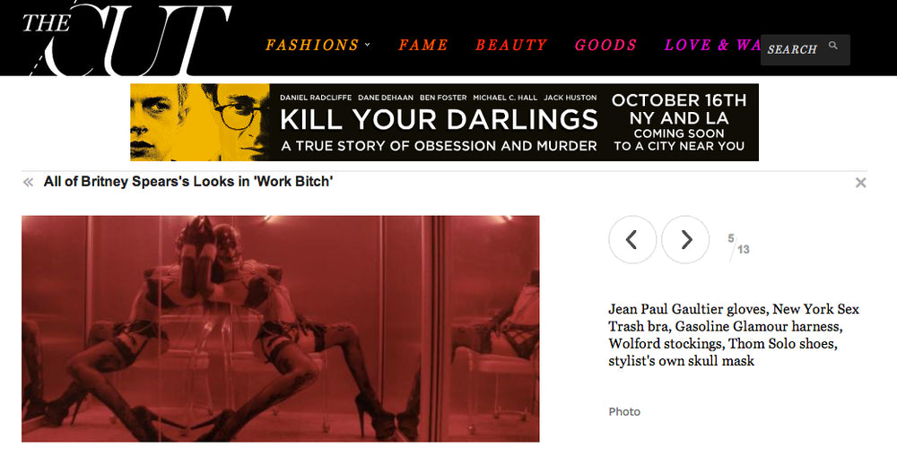 BRITNEY SPEARS "WORK BITCH" VIDEO SEPTEMBER 2013