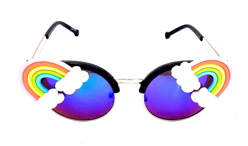 FANTASIA NEON RAINBOW ACID COCO BLACK GLASSES