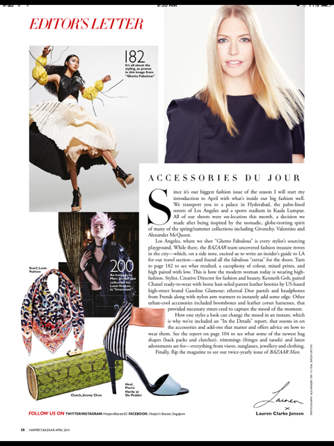 HARPER'S BAZAAR APRIL 2014